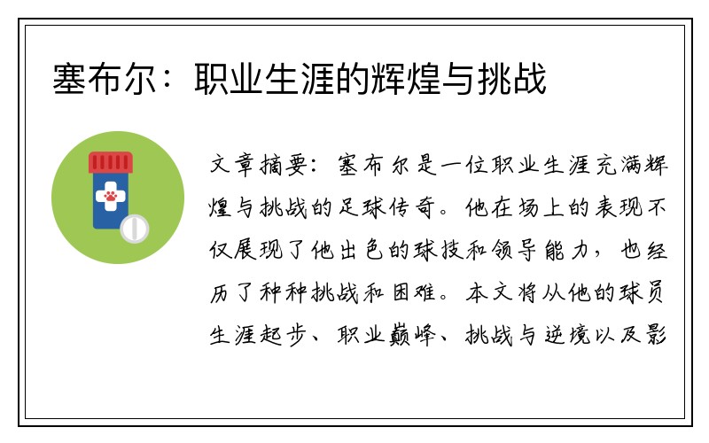 塞布尔：职业生涯的辉煌与挑战